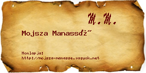 Mojsza Manassé névjegykártya